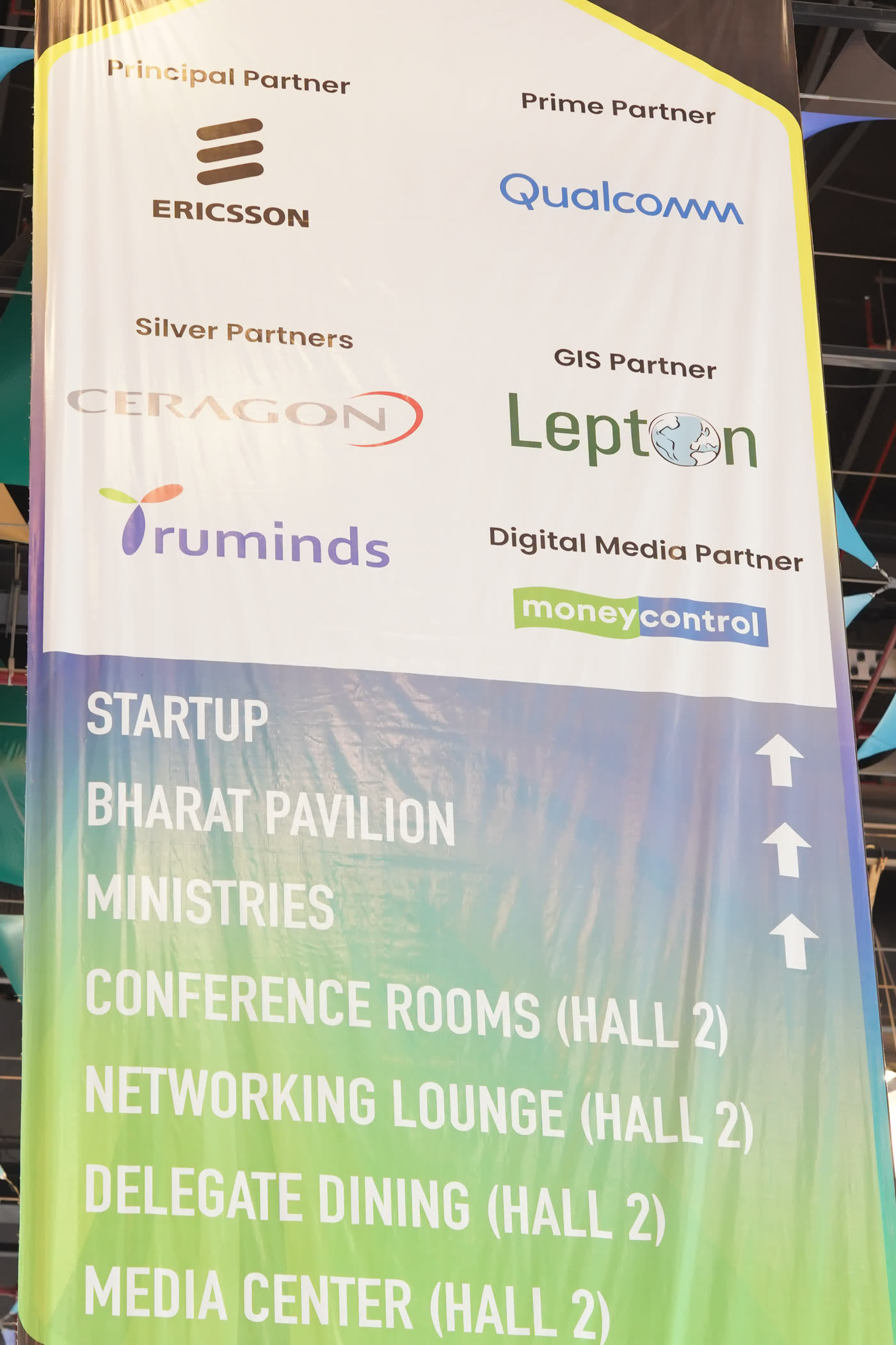 IMC 2025 sponsor wayfinding signage listing Lepton as GIS Partner