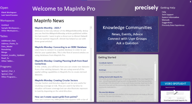 Mapinfo Pro GIS Software